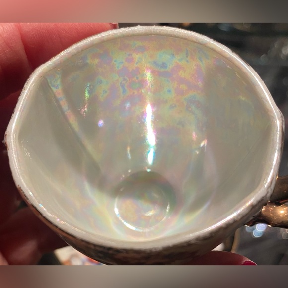 Egg Cup on Pedestal with Saucer, Lenwile Ardalt Japan, china-ware, Vintage - Picture 3 of 11